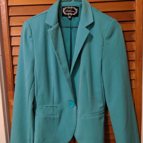 Turquoise blazer - Picture 2 of 2